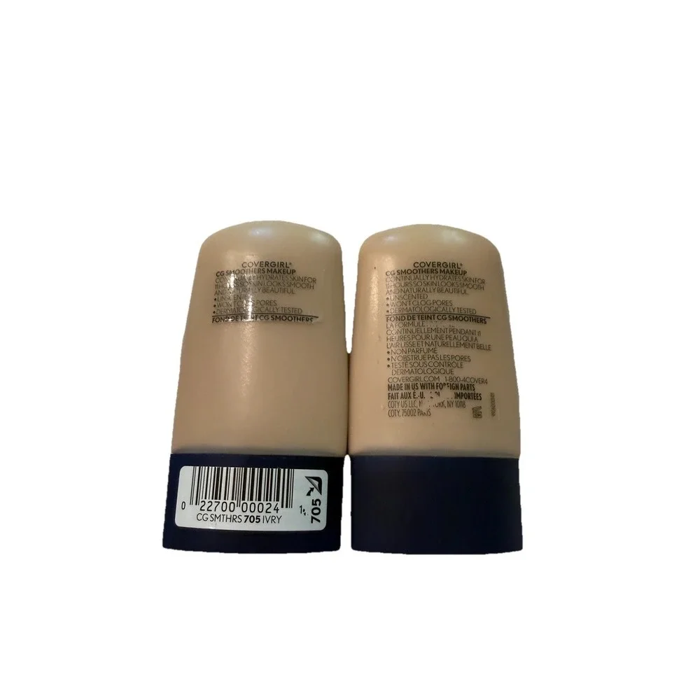 Covergirl CG Smoothers Hydrating Makeup 705 Ivory 2 Pack New Discontinued